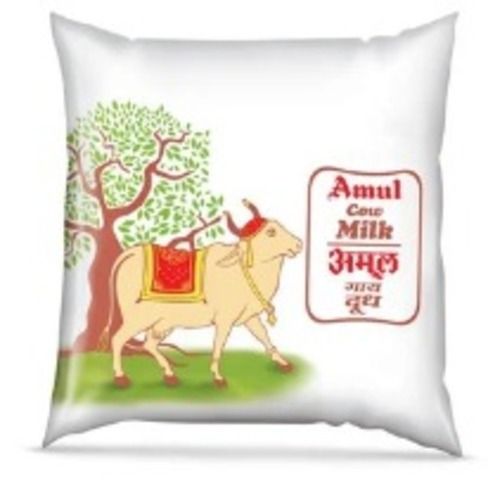 500 Ml 100% Pure Fresh And Natural Amul White Cow Milk, 3 Gram Fat Age Group: Children