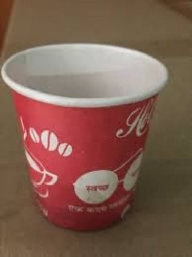 60ml Printed Red Disposable Paper Tea Cup For Party And Event Pack Of 100 Pcs