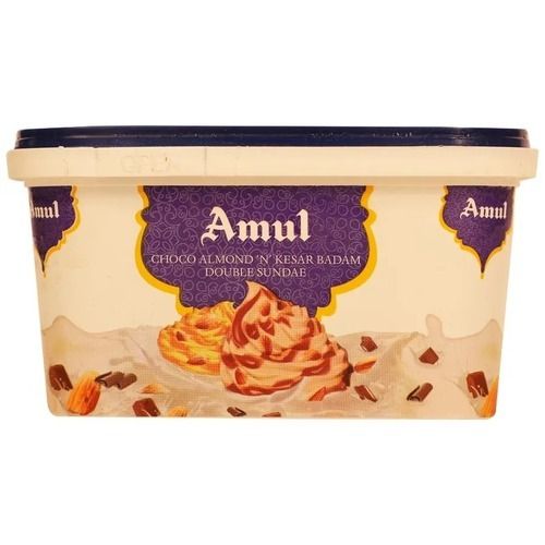 Amul Choco Almond And Kesar Badam Double Sundae Ice Cream For Food Age Group: Adults