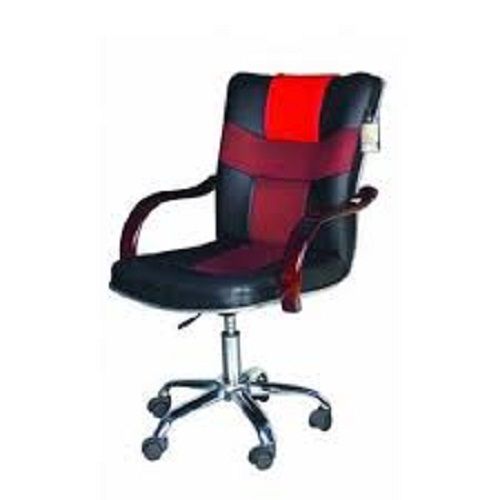 Breathable High Back Stylish Long Durable Red And Black Leather Office Chair