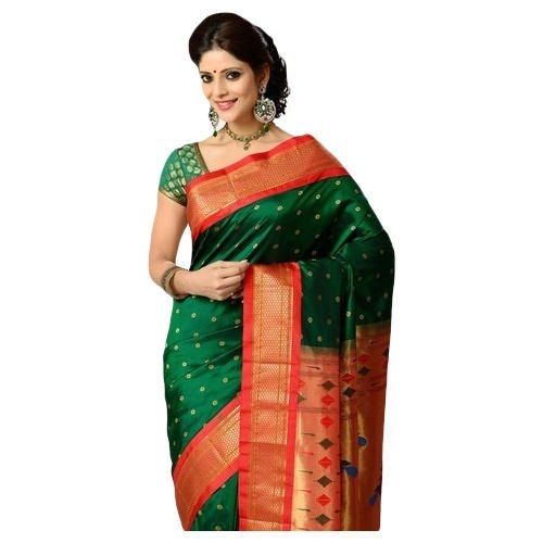 Comfortable Skin Friendly And Light Weight Printed Silk Ladies Saree For Party Wear