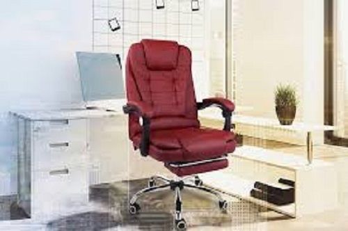 Easy Adjust And Extra Comfort Stylish Attractive Look Maroon Office Chair 
