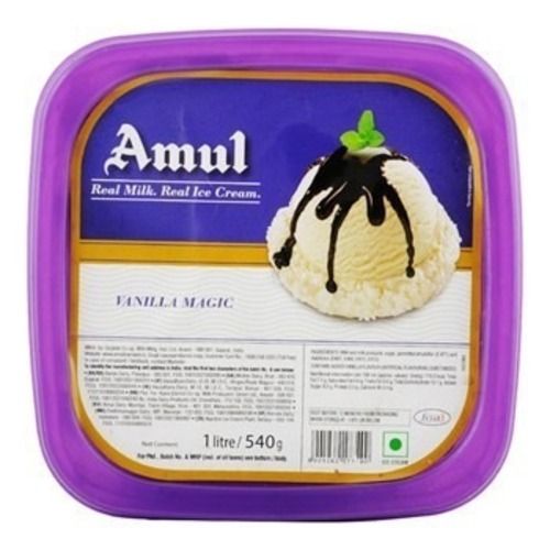 Real Milk Vanilla Magic Flavored Ice Cream 