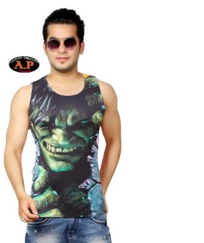 All Mens Hulk Printed And Sleeveless Color Vest (Xen Sohel)