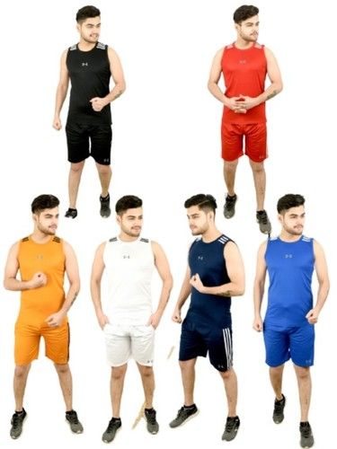 Many Skin Friendly Washable Men'S Sports Sando Kit (Sando And Shorts Set)