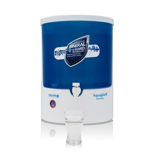 100% Pure Water Aquaguard Reviva Ro Water Purifier With 12 Liter Capacity  Dimension(L*W*H): 36.1 X 35 X 44.7 Centimeter  Centimeter (Cm)