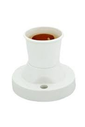 प्लास्टिक से बना सफ़ेद रंग और इलेक्ट्रिक बल्ब होल्डर लगाने में आसान 220 वोल्टेज लंबाई: 3-8 इंच (इंच)