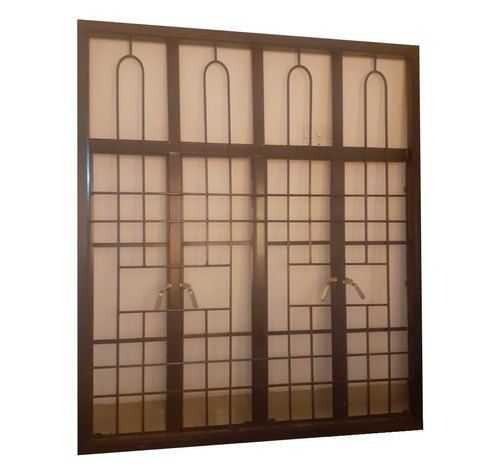 Wood Finish Brown Mild Steel Window For Residential And Commercial Use