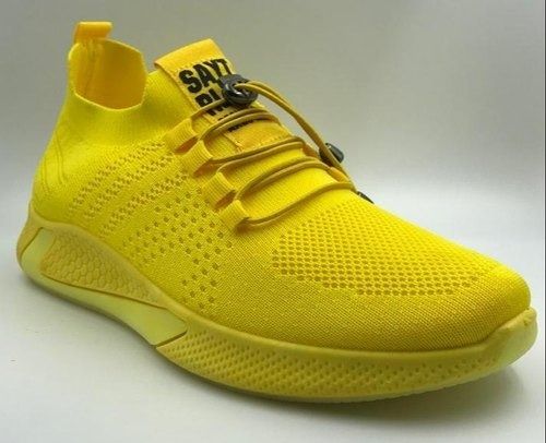 Breathable Yellow Fashionable And Comfortable Shoes For Mens Casual Wear