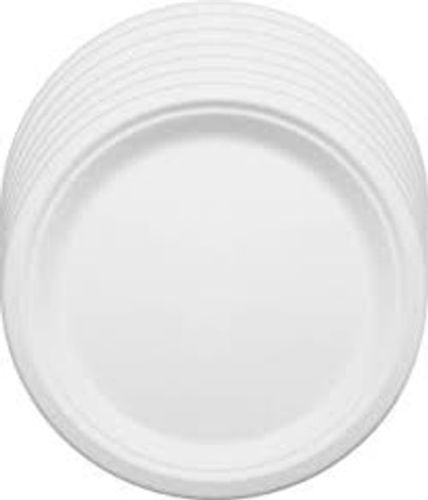 White 100% Eco Friendly, Good Quality Biodegradable Paper Plates 