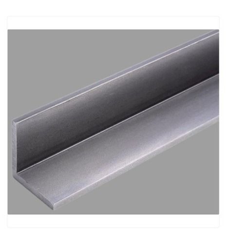 Silver Mild Steel L Shaped Angle Used For Structures And Construction, 5Mm Thick, 6 Meter Length