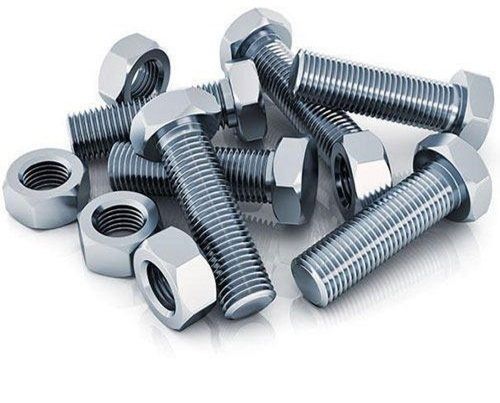 Round Corrosion Resistance High Strength Silver Mild Steel Nut Bolt For Industrial Applications