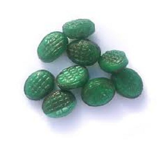 Delicious Sweet And Crystalline Mouth Melting Round Green Tasty Candy