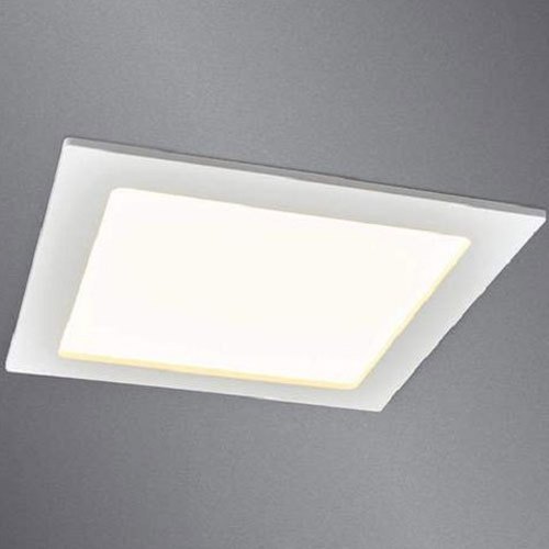 10 Watt Square Shape White Led Ceiling Light - Aluminium Material, Dimmable, 50,000 Hours Lifespan | Elegant & Modern Design For Home Use