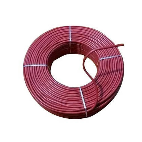 High Strength Strong And Durable Material Polyshield Red Electric Wire, 100 M  Conductor Material: Rubber