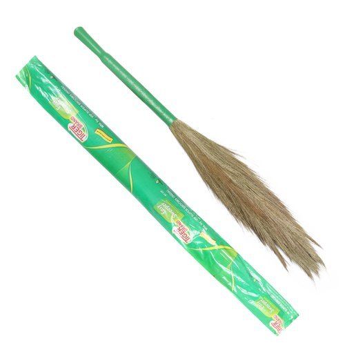 Green Plastic Pipe Soft Grass Broom, Helps You Clean The House, Reach To The Darkest Corner Shelf Life: 6 Days