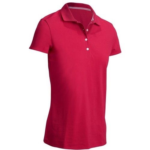 Mens Red Plain Collar Neck Half Sleeves Casual Cotton T Shirt For Daily Wear Age Group: 20-35