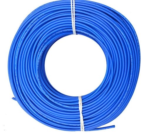 Green Single Core Flexible Heat Resistance Pvc Coating Copper Blue Electric Wire