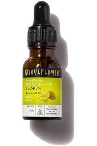 Soul Flower Lemon Essential Oil 15ml Natural Ingredients Free From Harsh Chemicals