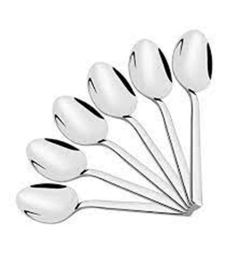 Stainless Steel New Striped Tea Spoon, 6 Pieces