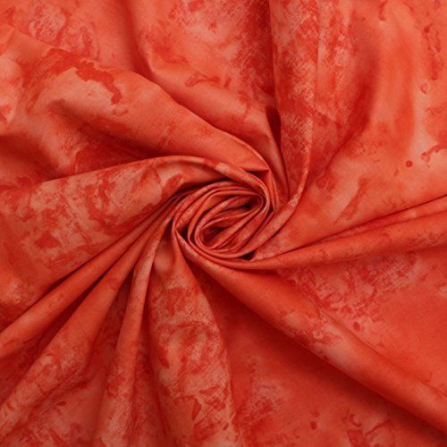 Plain Peach Colour Soft And Smooth Pattern Batik Cotton Fabric For Textile Garment