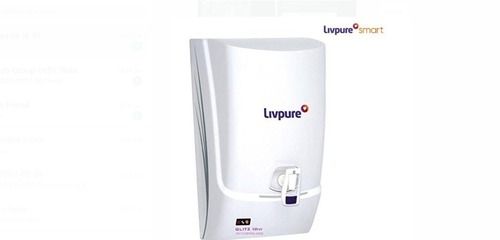 White Livpure Glitz Silver Ro Uf Mineralizer Ro Water Purifier, 7 Liters