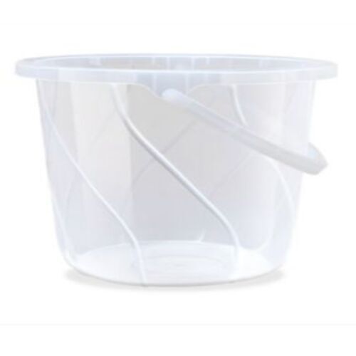 2 Kg Weight 17 Liter Capacity Milton Transparent Plastic Bucket  Hardness: Soft