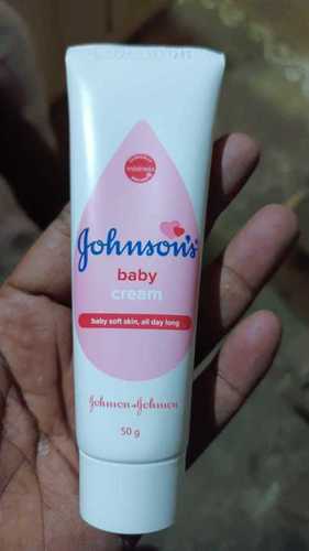 White 50 Gram Johnson'S Baby Cream For All Skin With Ph-Balanced Formula