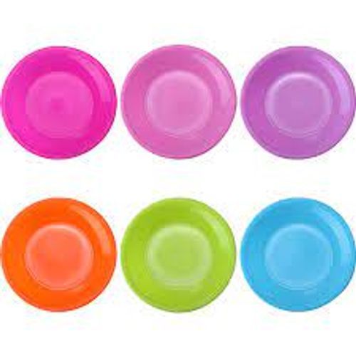 6 Pack 6 Inches Lightweight Set Dishwasher Unbreakable Kids Plates at