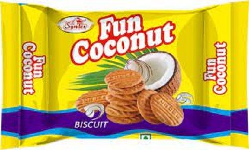Delicious And Tasty Round Shape Crispy Sundar Fun Coconut Biscuit