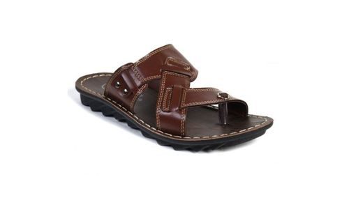 Brown Durable Pvc Sole Material Comfortable And Washable Men Slipper 