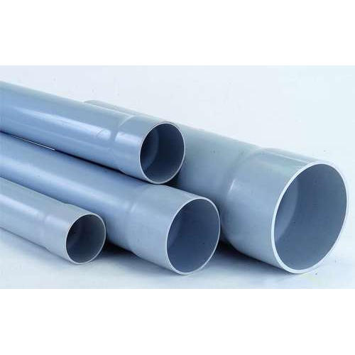 Round Highly Durable Pvc Rigid Grey Color Water Pipes For Home And Construction Projects