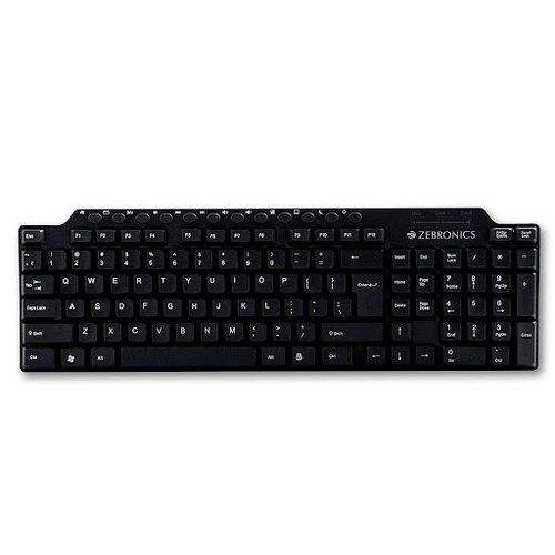 Abs Light-Weighted Wireless Black Color Zebronics Keyboard For Pc And Laptop