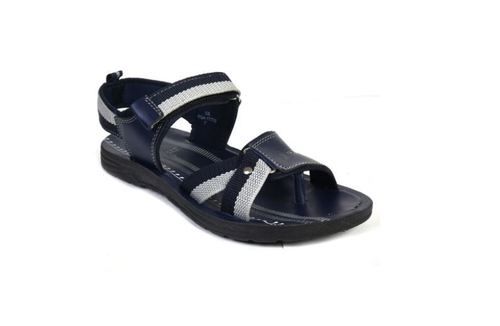 Navy discount leather sandals