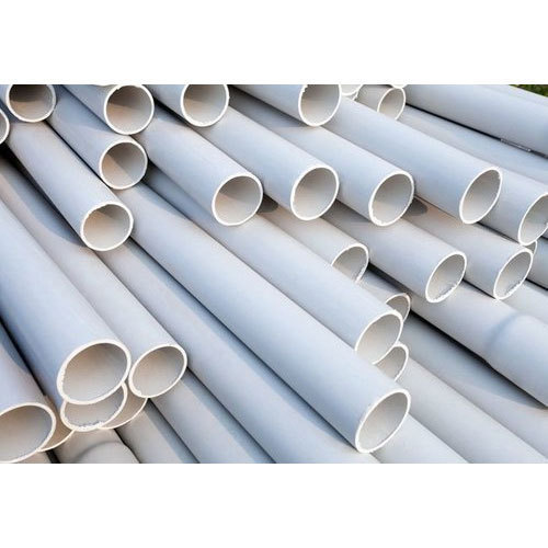 Long Lasting And Durable Quality Round Shape PVC White Colour Water Pipe - PVC Material , White Color , Rigid and Flexible Design for Versatile Use