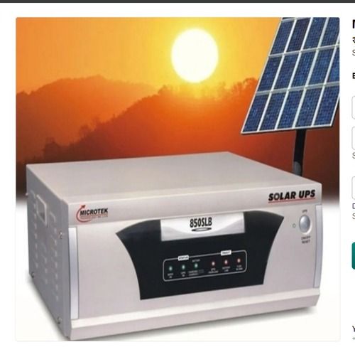 Grey Microtek 850Slb Solar Ups System, Capacity 850 Ah With 2 Years Warranty