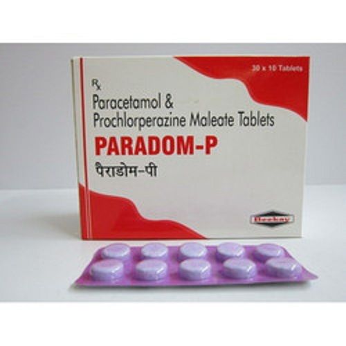 Paracetamol And Prochlorperazine Maleate Tablet Paradom - P Lead Time: 24 Hours