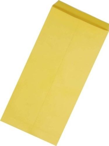Plain Yellow Paper Envelope With Size 12x4 Inch For Stationery Use With Rectangular Shape