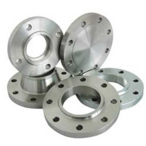 Round Mild Steel Flanges For Pipe Fittings, 5 Inch Diameter, Silver Color