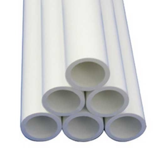 Round Shape White Color PVC Water Pipe - High-Quality Plastic, Flexible and Durable, Lightweight for Easy Installation, UV Resistant