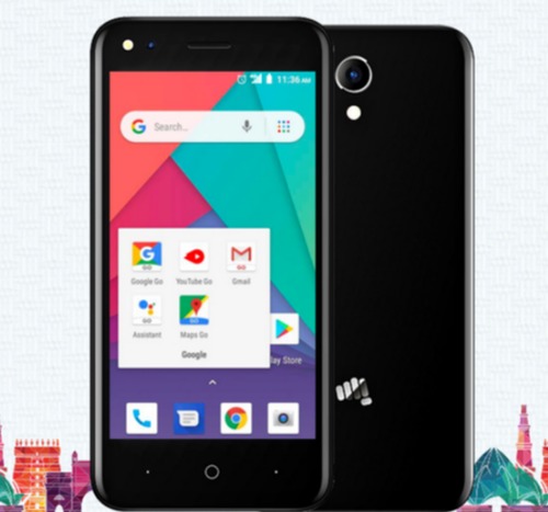 Micromax Bharat Go - 5.0 Inch QHD IPS Display 2500mAh Battery Life | Dual SIM Expandable 32GB Storage Android OS