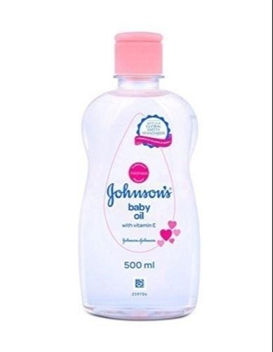 White 500 Ml Johnson Baby Oil For Long-Lasting Moisture With Rich In Vitamin E