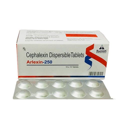 Arlexin-250 सेफैलेक्सिन एंटीबायोटिक टैबलेट, 10x10 ब्लिस्टर पैक