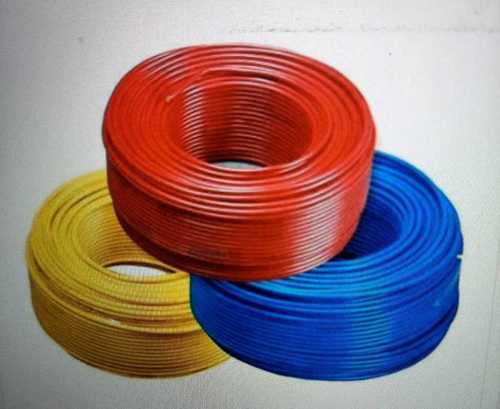 Copper And Aluminium Electrical Wire In Red, Blue And Yellow Color