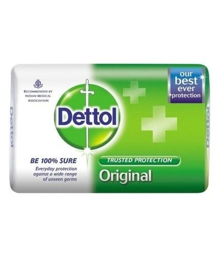 Daily Usable Non-Sticky High Foam Antibacterial Dettol Original Bath Soaps for Kills 99.9 Percent of Germs