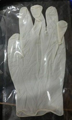Disposable White Latex Surgical Hand Gloves For Hospital Use Lightweight And Comfortable