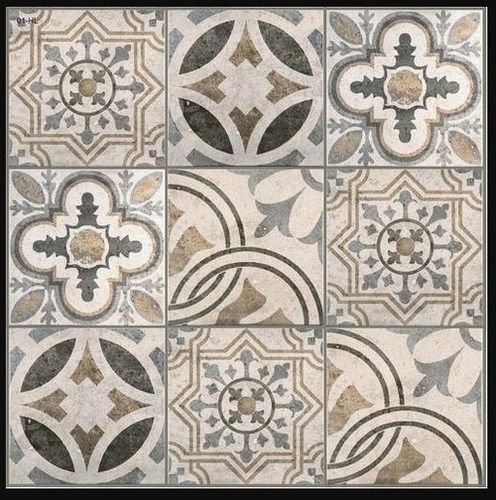 Multicolor Durable Designer Porcelain Floor Tiles For Home Usage 2 X 2 Feet Thickness: 8-12 Mm