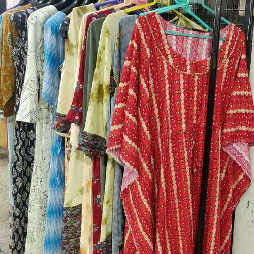 Multicolor Ladies Different Pattern Long Kurta For Dailywear For Summers