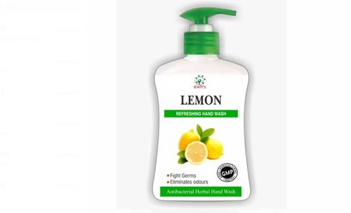 Long Time Fragrance Lemon Refreshing Antibacterial Herbal Hand Wash, Pack Of 500ml 