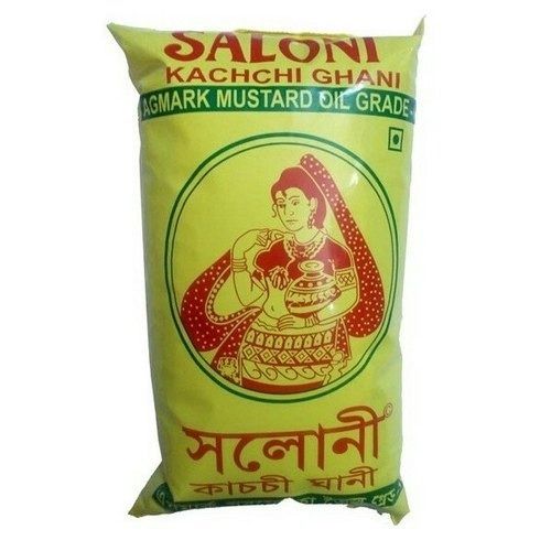 Pack Of 1 Liter 100% Pure Fresh And Natural Saloni Mustard Oil For Cooking